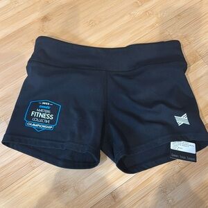 Women’s workout spandex shorts - masters fitness championship